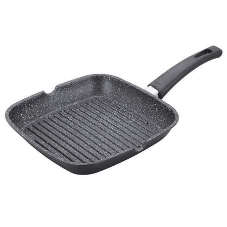 Royalty Line 28cm Marble Coating Grill Pan - Black