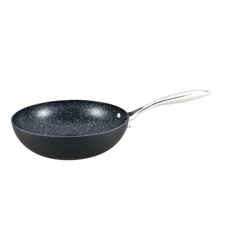 Herenthal 28cm Marble Coating Wok - Black