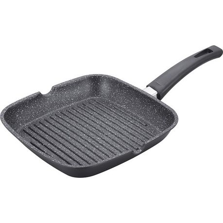Royalty Line 24cm Marble Coating Grill Pan - Black