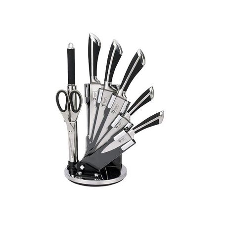 Royalty Line 8-Piece Stainless Steel Knife Set with Stand