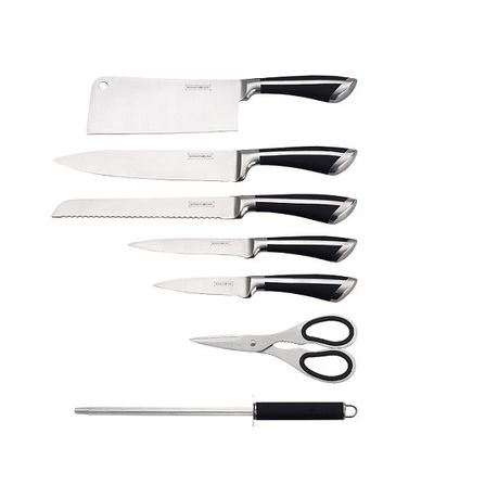 Royalty Line 8-Piece Stainless Steel Knife Set with Stand