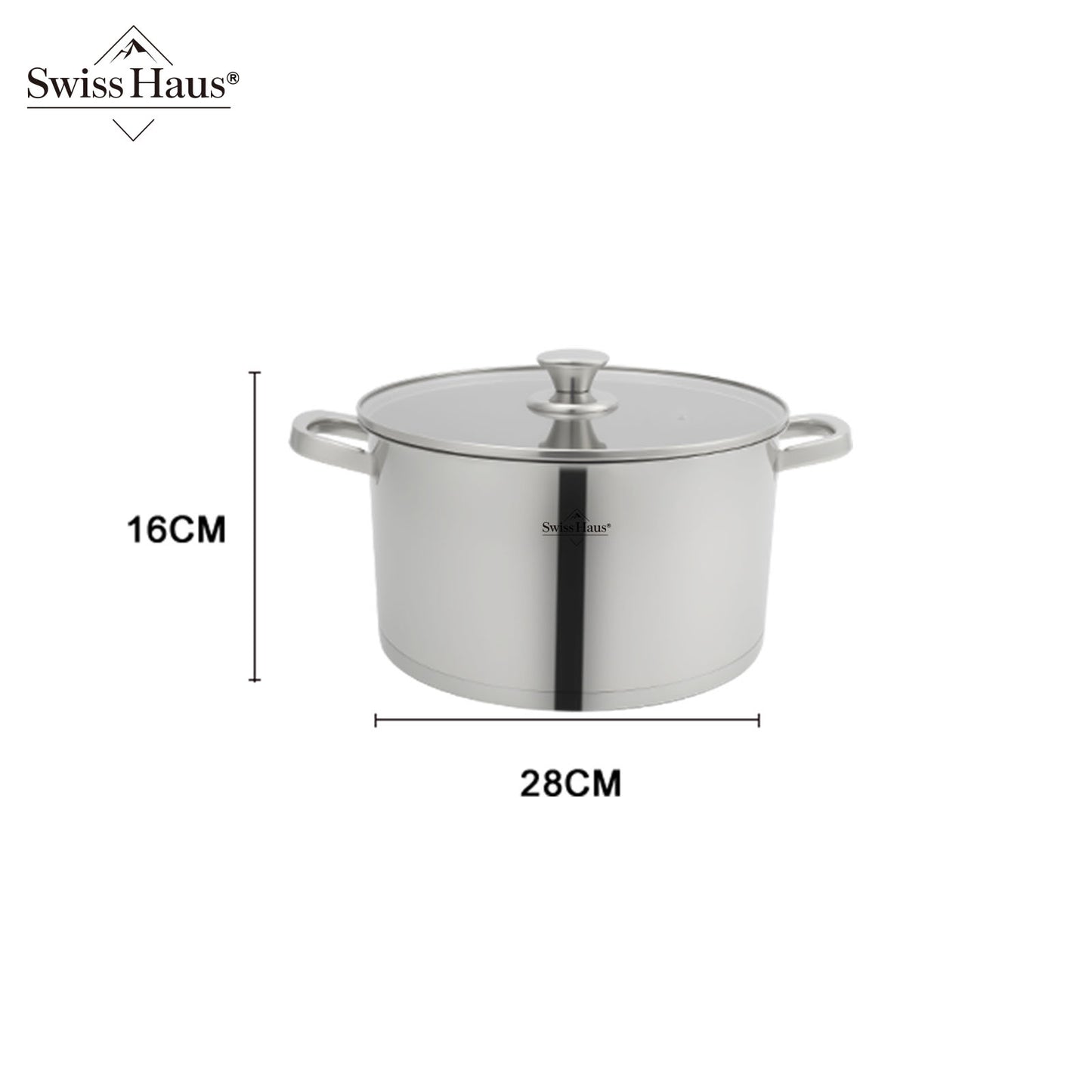 Swiss Haus 10-Piece Stainless Steel Cookware Set