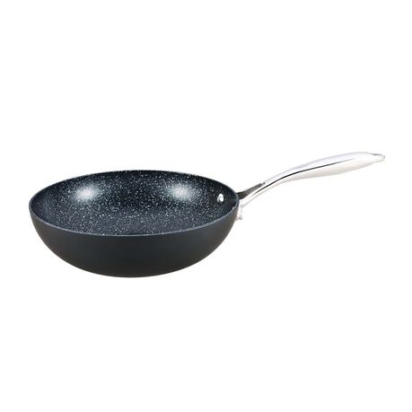 Herenthal 26cm Marble Coating Wok - Black