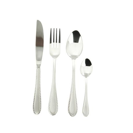 Royalty line 24 Piece Stainless Steel Cutlery Set - Silver (24s1)