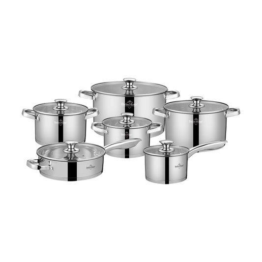 Swiss Haus 12-Piece Stainless Steel Cookware Set