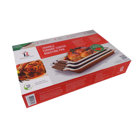 Royalty Line 3-Piece Marble Coating Baking Tray Set - RL-MM3