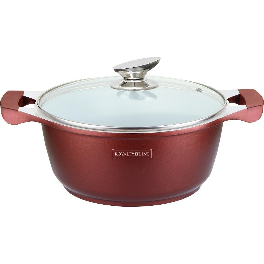 Royalty Line 32cm Ceramic Coating Casserole - Burgundy