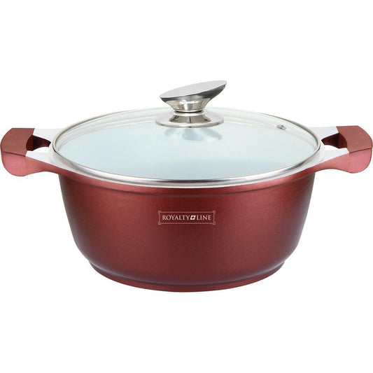 Royalty Line 32cm Ceramic Coating Casserole - Burgundy