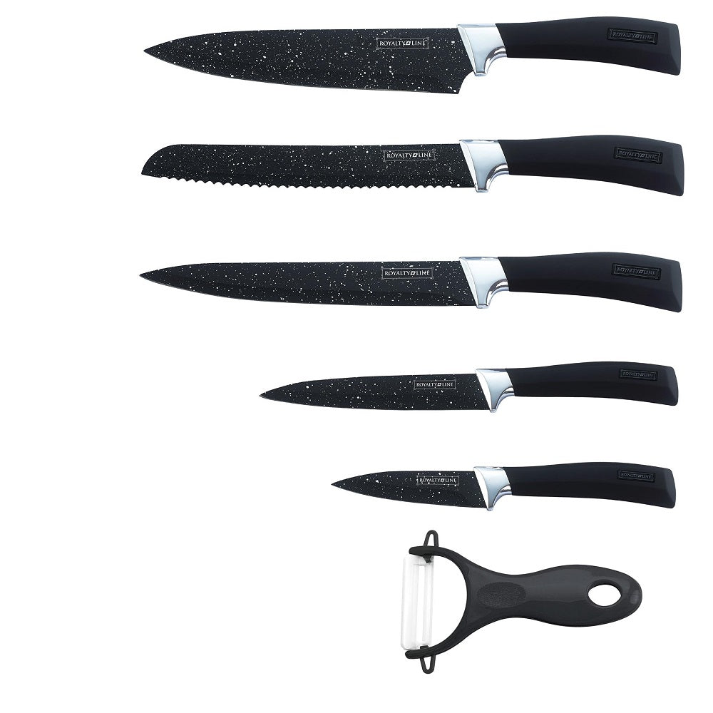 Royalty Line 5-Piece Marble Coating Knife Set RL-ML5B