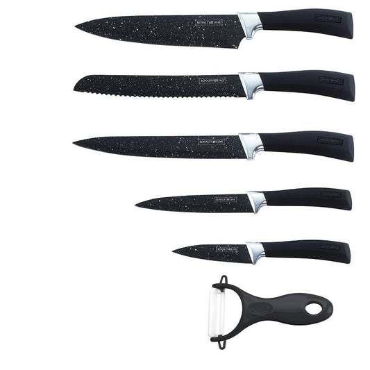 Royalty Line 5-Piece Marble Coating Knife Set RL-ML5B
