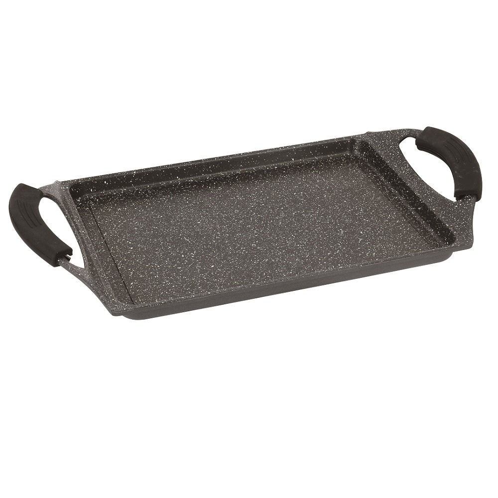 Royalty Line 34cm Marble Coating Oven Safe Grill Plate - RL-NTG34 - Black