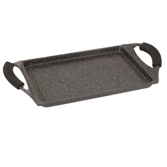 Royalty Line 34cm Marble Coating Oven Safe Grill Plate - RL-NTG34 - Black